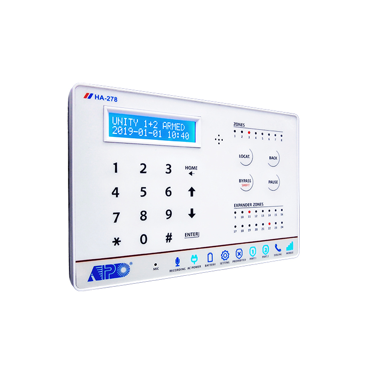 Home Security Zones - HA-278-D App Control 8 Zones Cellular