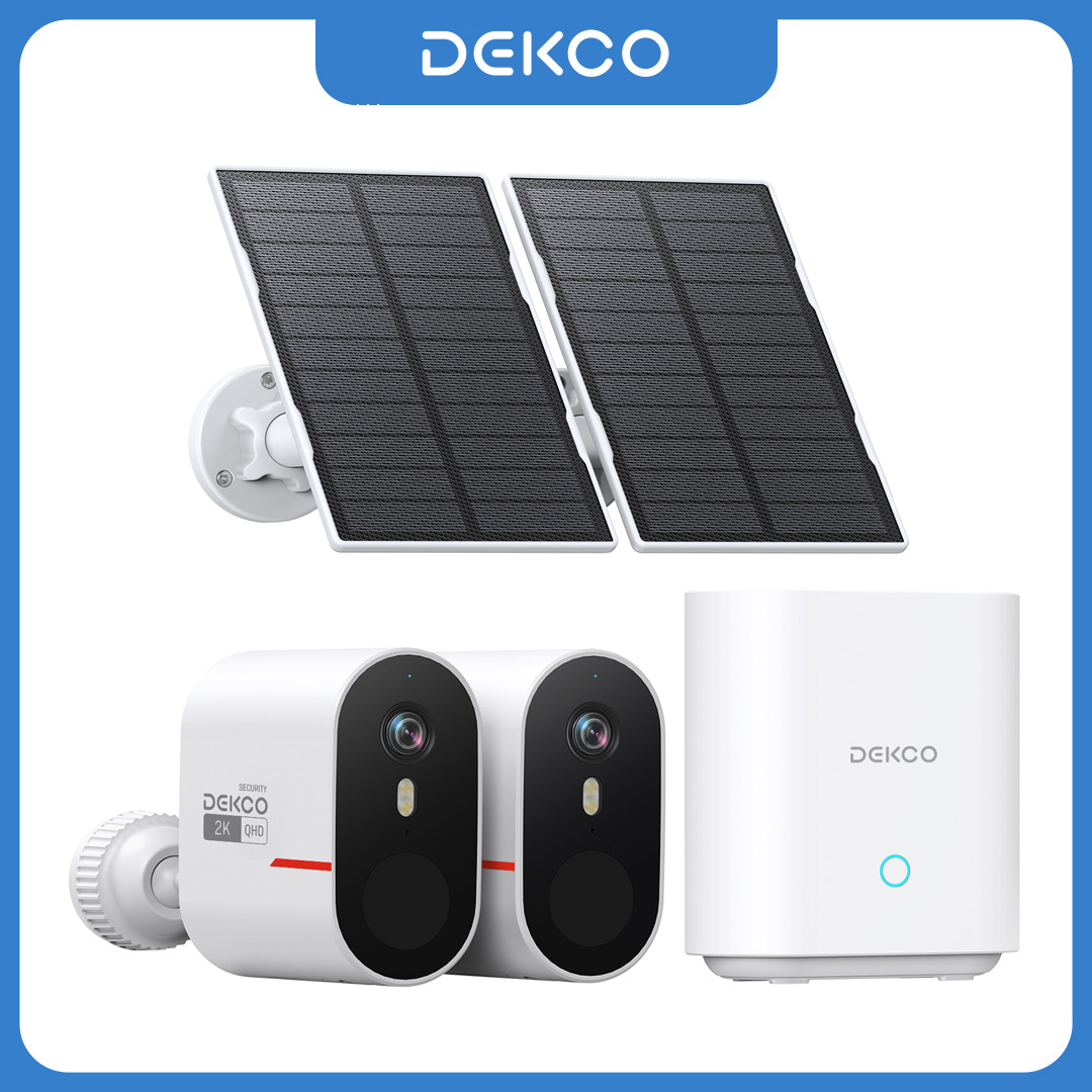 Home Security Devices - Dekco 3MP WiFi Solar Camera System