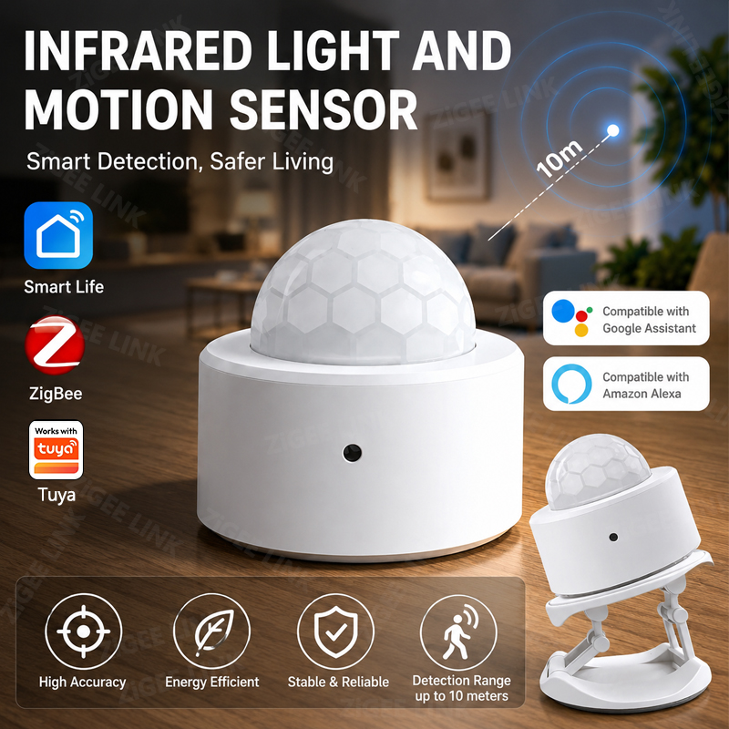 Home Security Devices - ZigBee 3.0 PIR Motion Sensor Wireless