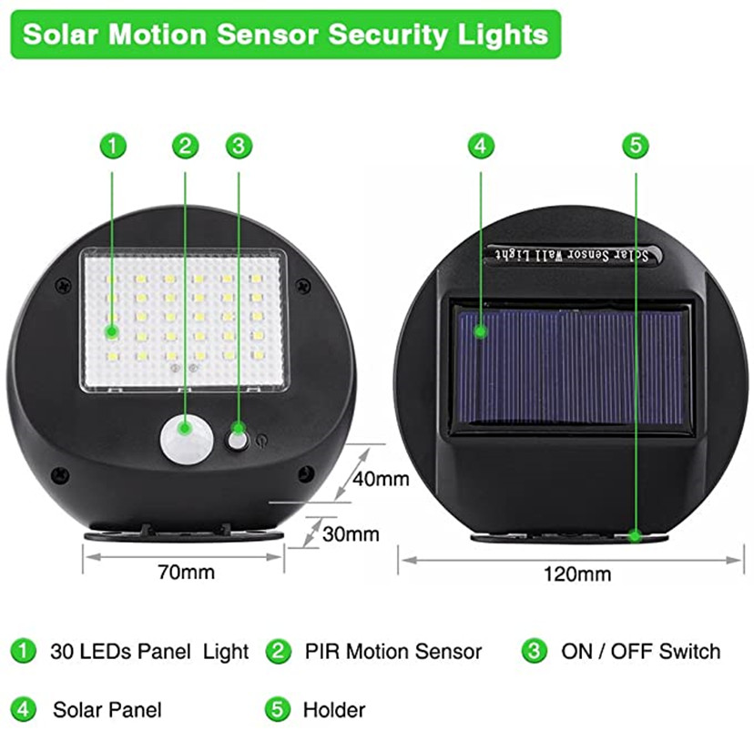 Solar Power PIR Motion Sensor  - Home Security Yard Sensors review and price