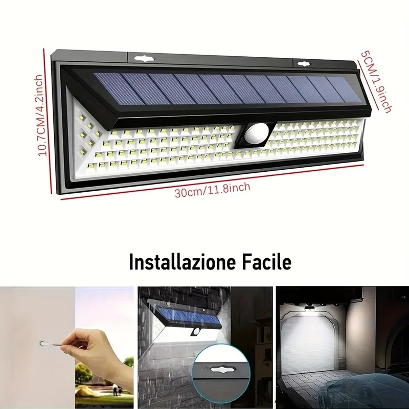 Waterproof LED Solar Wall Ligh - Home Security Yard Sensors review and price