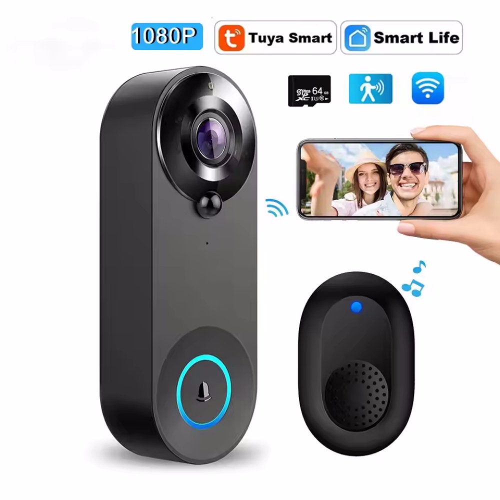 Tuya 1080P Wireless WIFI Doorb - Home Security Lidar review and price