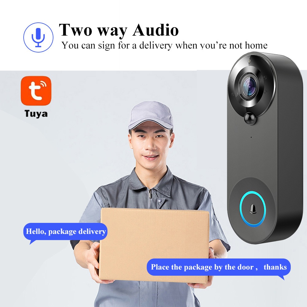 Tuya 1080P Wireless WIFI Doorb - Home Security Lidar review and price