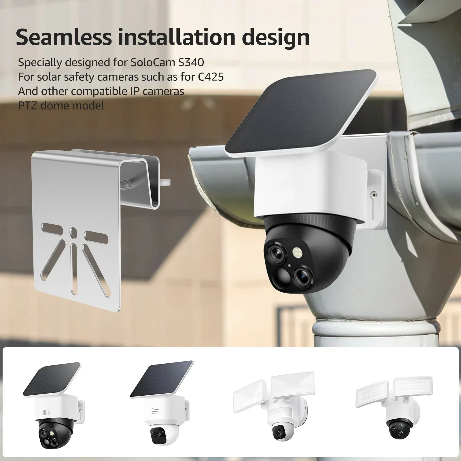 2Pcs Wall Mount Gutter Bracket - Home Security Eufy review and price