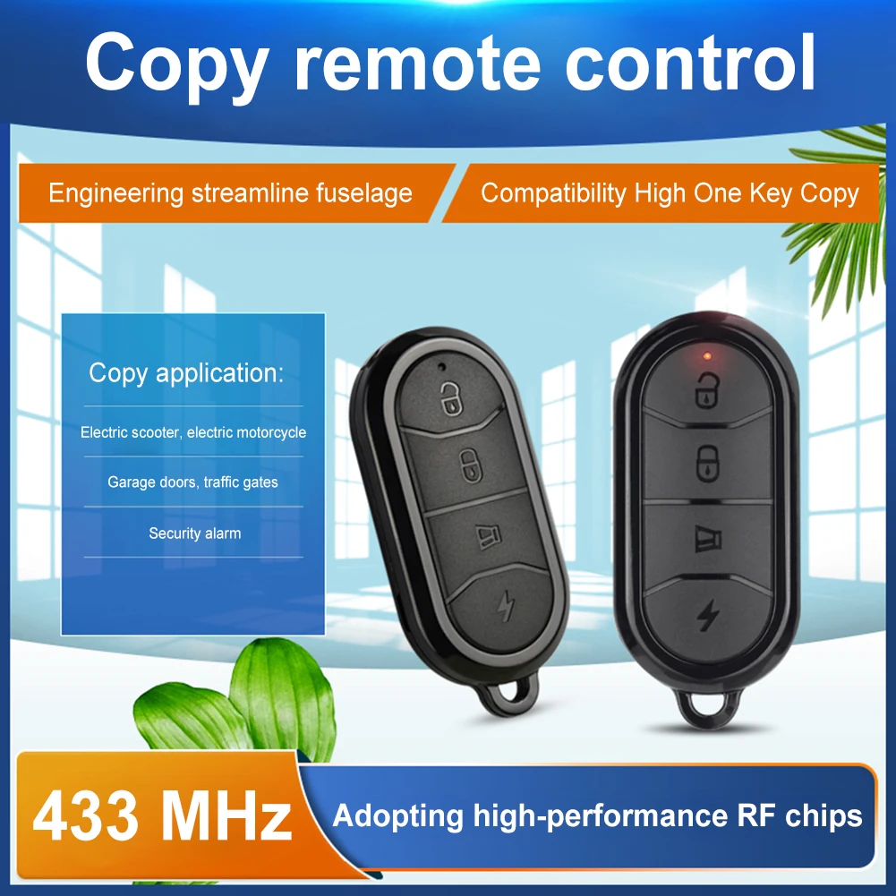 315 MHz/433 MHz Remote Control - Home Security Key Fob review and price