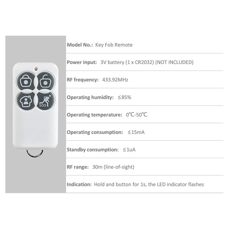 Original Broadlink S1C/ S1/ S2 - Home Security Key Fob review and price
