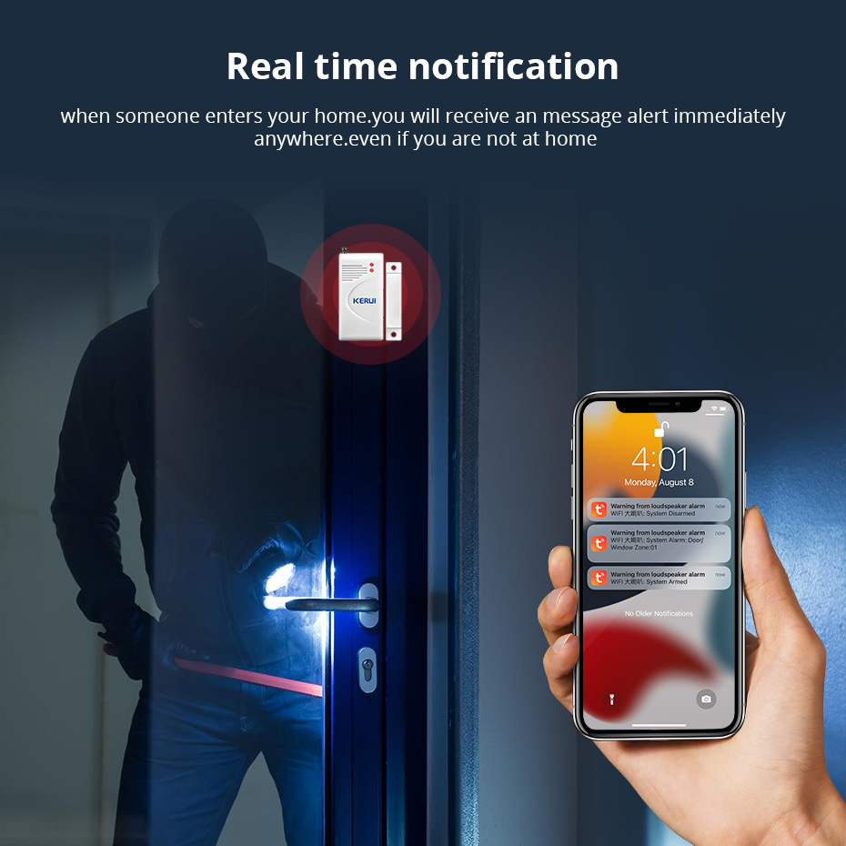 KERUI Tuya Smart WIFI Wireless - Home Security Zones review and price