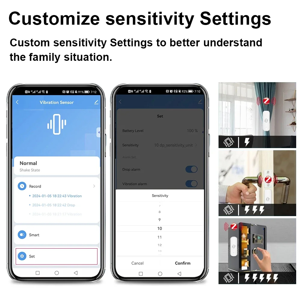 Smart ZigBee Vibration Sensor  - Home Security Business review and price