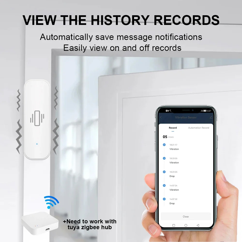 Smart ZigBee Vibration Sensor  - Home Security Business review and price