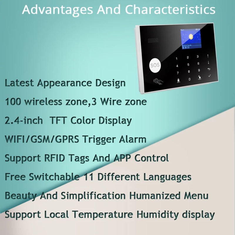 W7B Wireless Wired Alarm Syste - Home Security Zones review and price