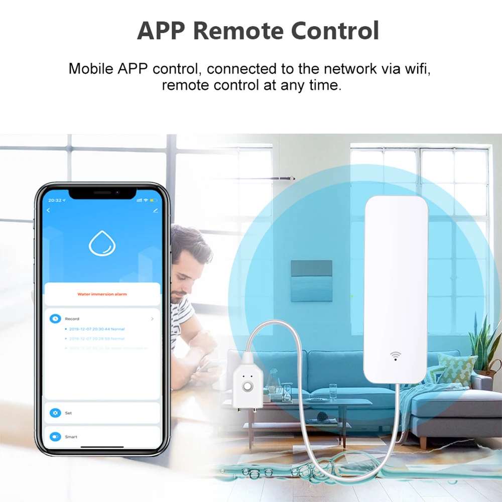 Tuya WiFi Zigbee Water Sensor  - Home Security Business review and price