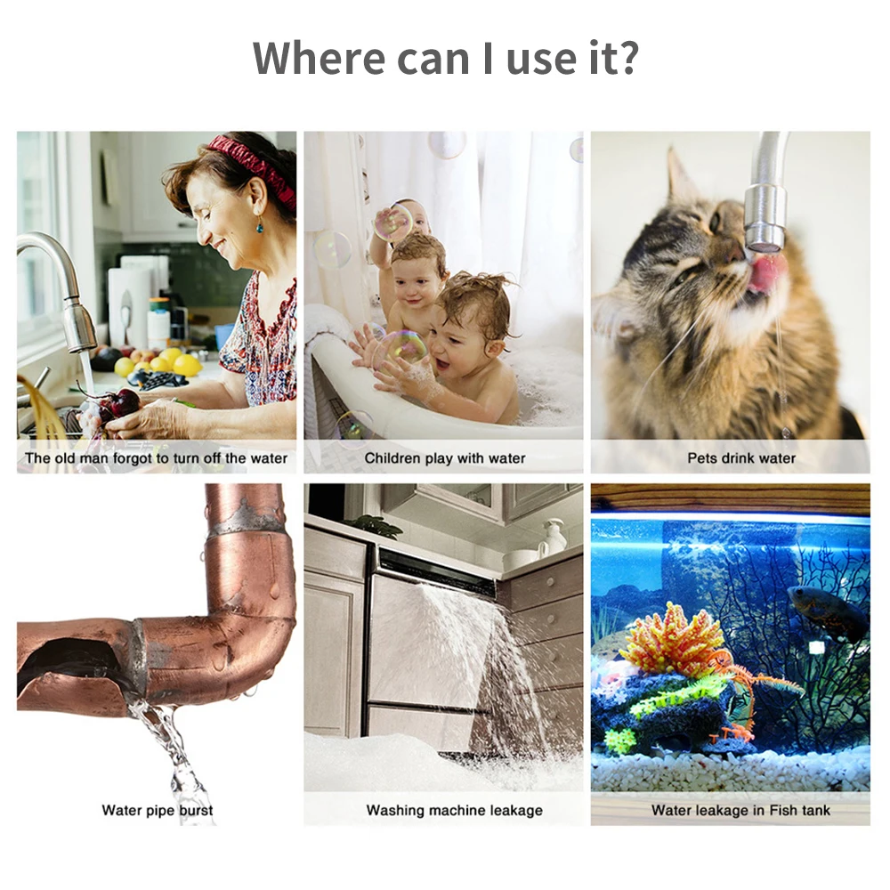 Tuya WiFi Zigbee Water Sensor  - Home Security Business review and price