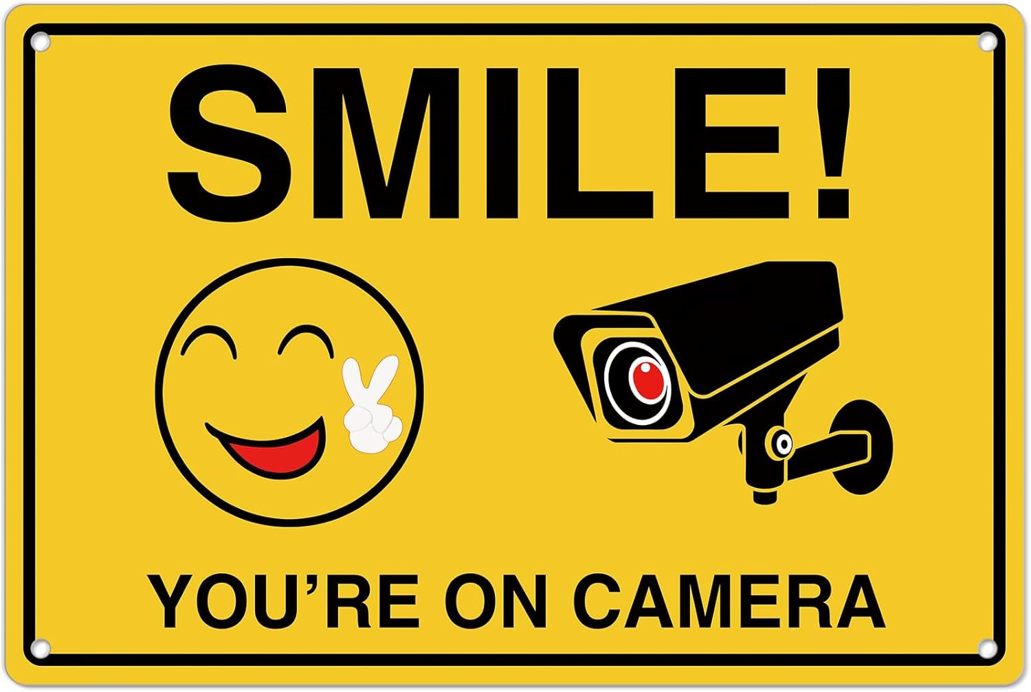 Smile Youre On Camera Signs ;  - Home Security Business review and price