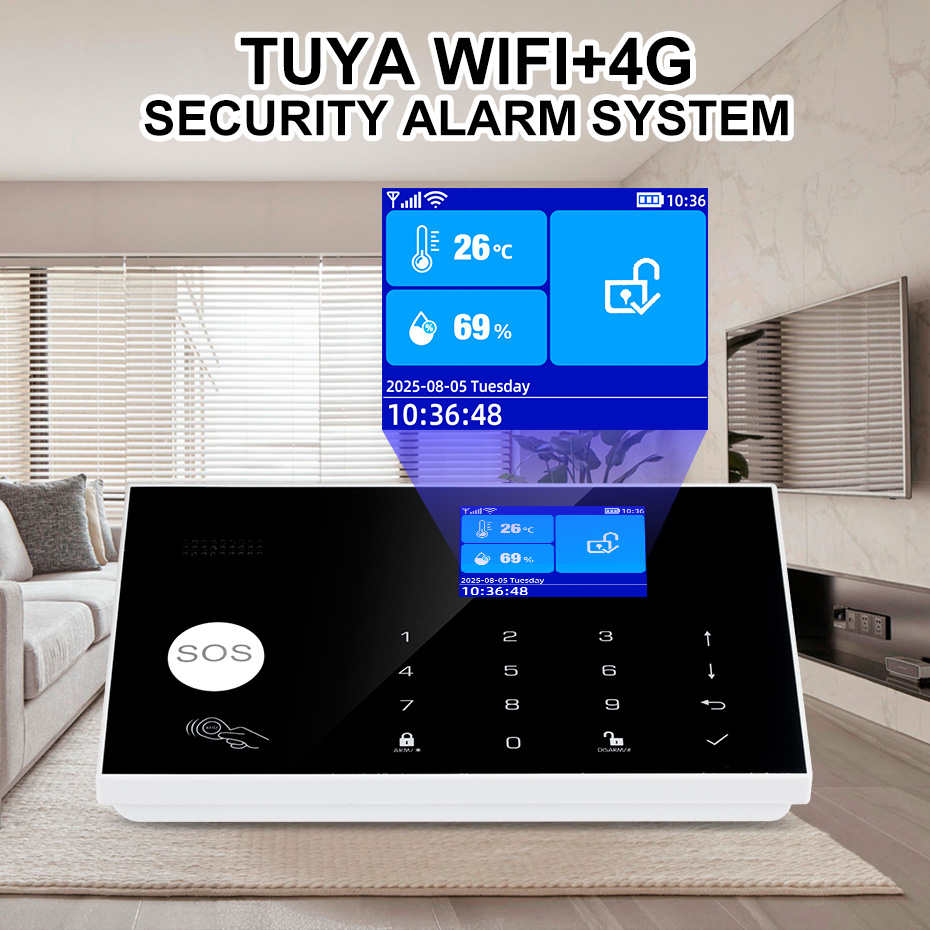KERUI 4G Alarm System with Wir - Home Security Zones review and price