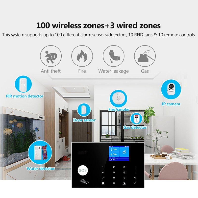 KERUI 4G Alarm System with Wir - Home Security Zones review and price