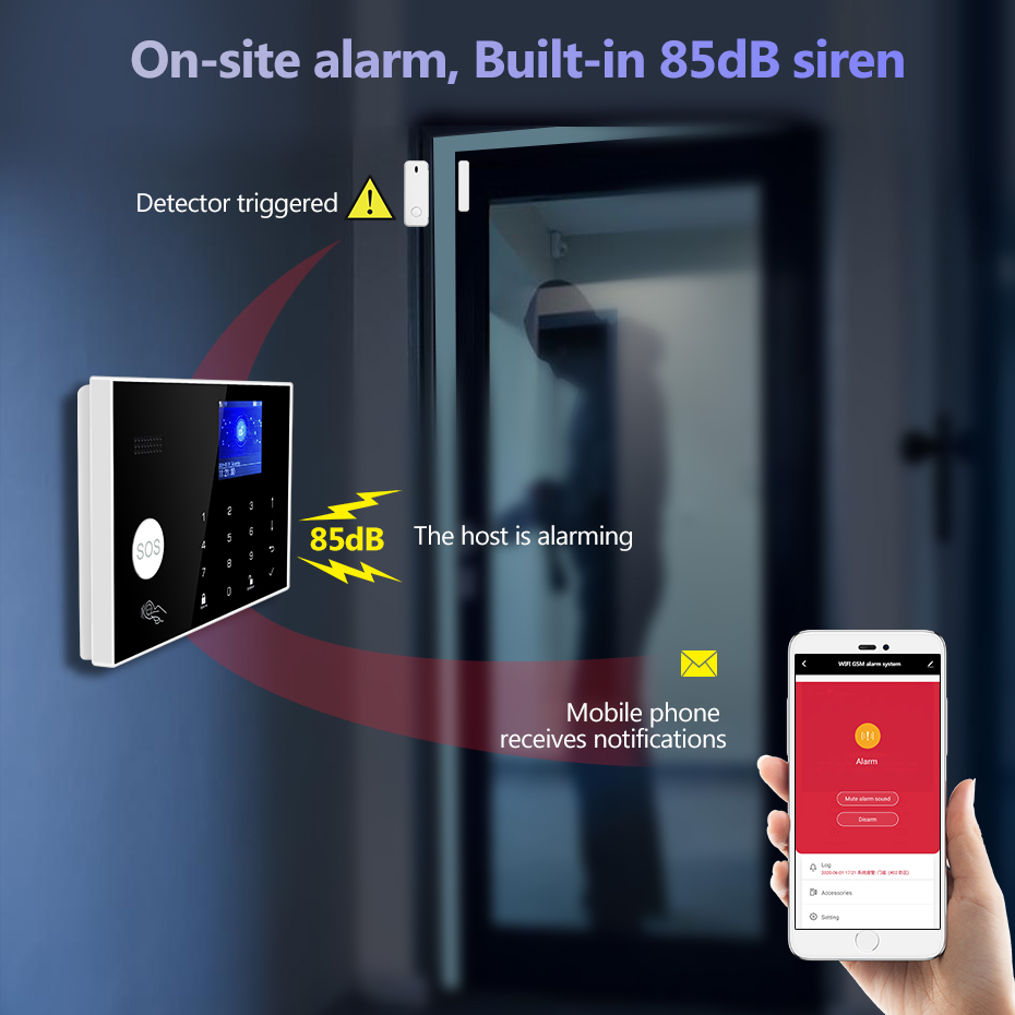 KERUI 4G Alarm System with Wir - Home Security Zones review and price
