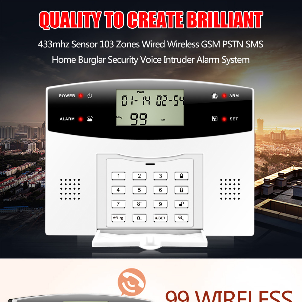 1Set Home Security 2G GSM Burg - Home Security Zones review and price