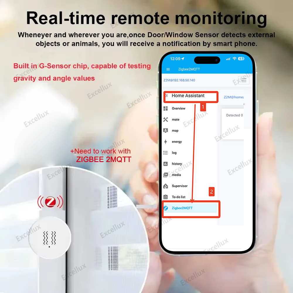 Zigbee 3.0 Smart Vibration Sen - Home Security Gadgets review and price