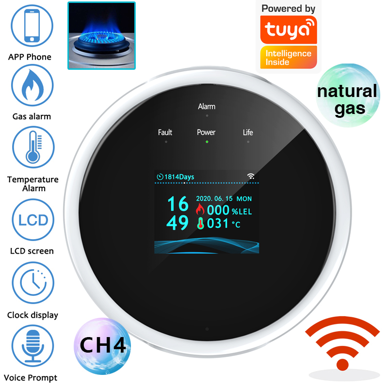2.4G WiFi Gas Alarm Sensor Com - Home Security Gadgets review and price