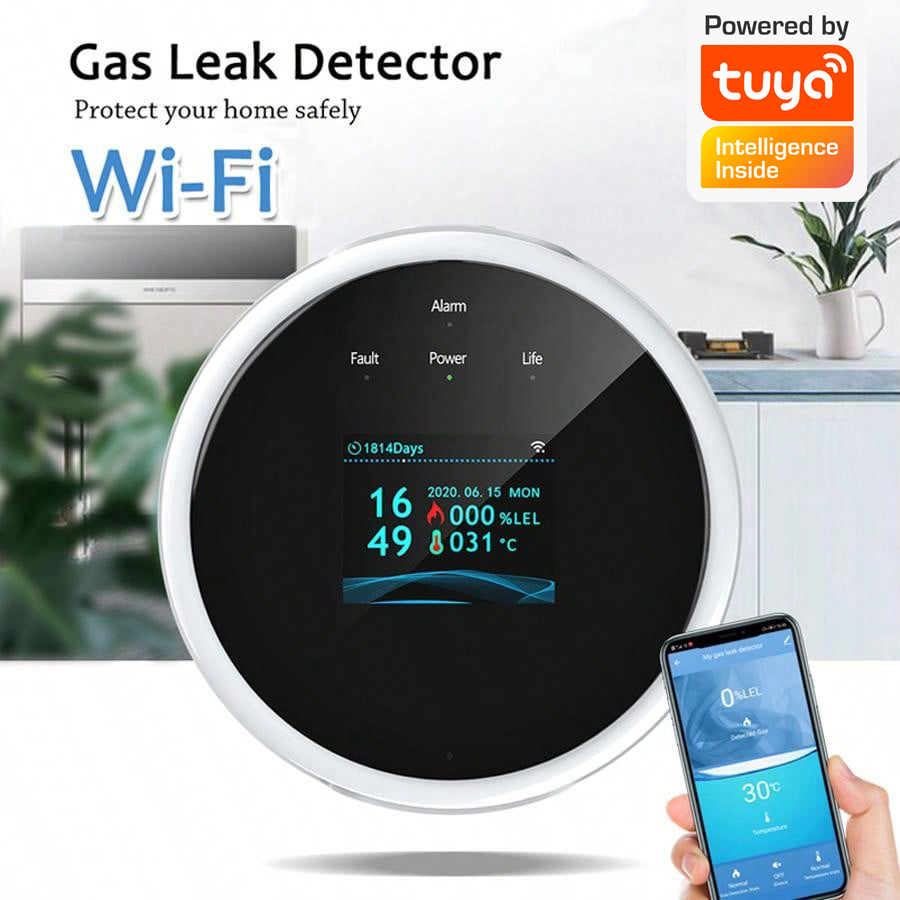 2.4G WiFi Gas Alarm Sensor Com - Home Security Gadgets review and price