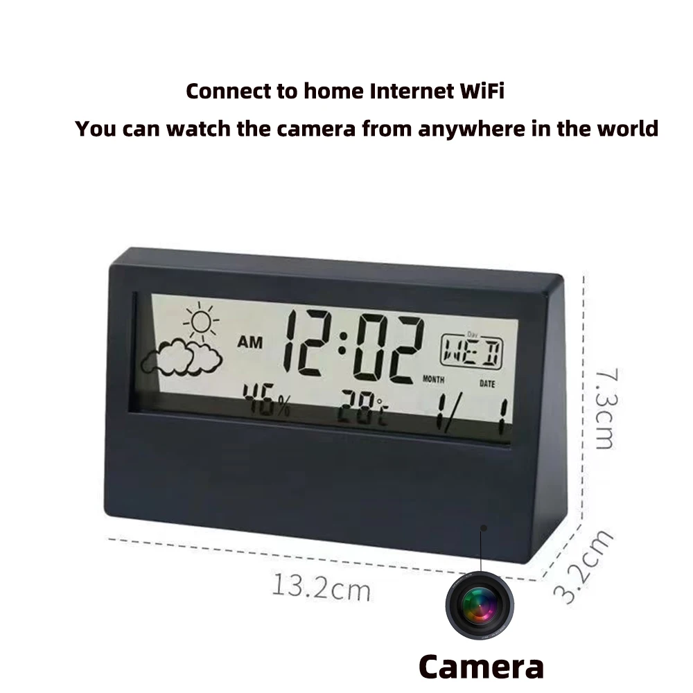 4K WiFi Clock Camera with Moti - Home Security Lidar review and price