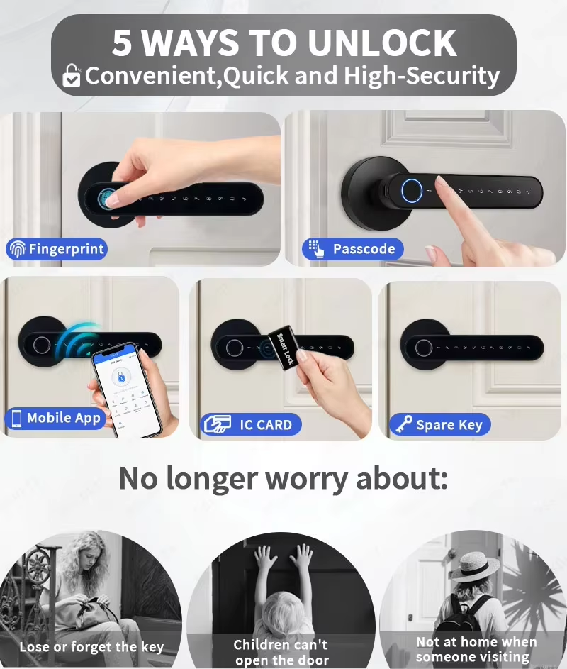 TTLock Smart Digital Door Lock - Home Security Key review and price